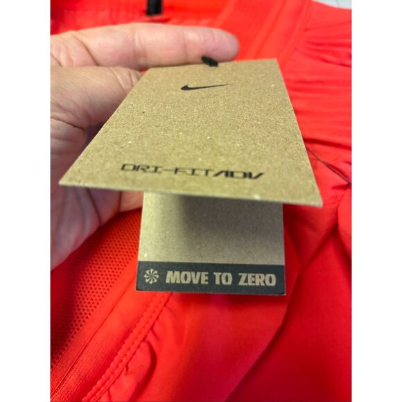 Nike NWT Dri Fit ADV Running Division Pleated Shorts in Orange Size XXL - Picture 7 of 7